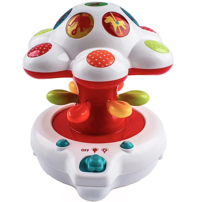 چراغ خواب موزیکال بچه گانه طرح گل