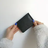 کیف پول مردانه چرم طبیعی (چرم گاوی) کوتاه و باریک و طراحی جدید