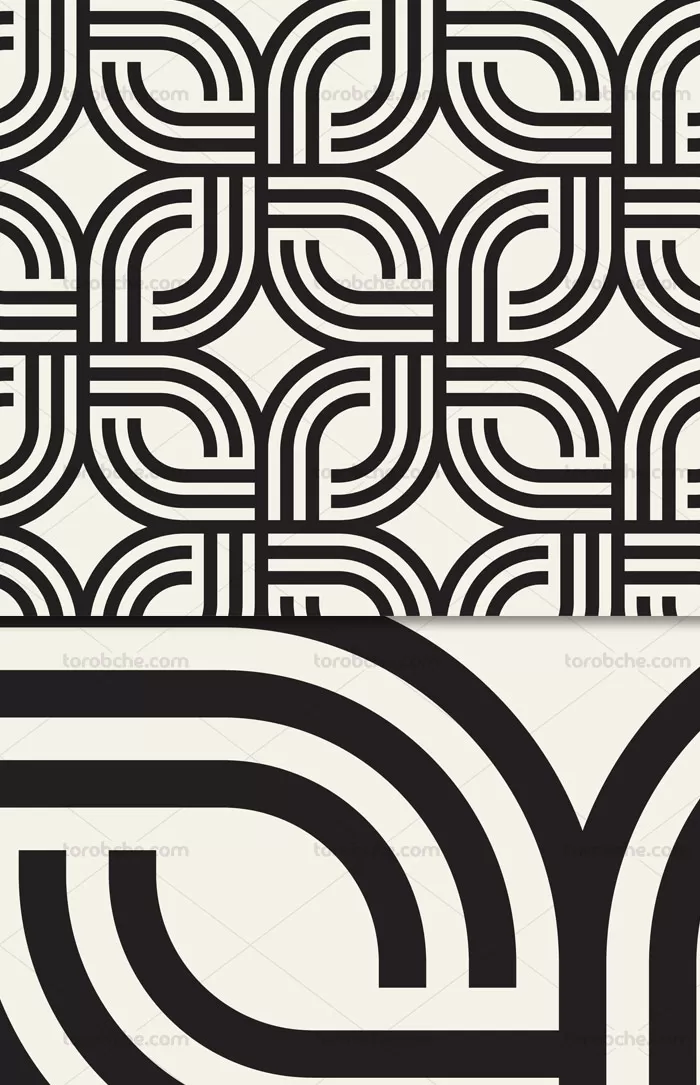 وکتور طرح پترن خلاقانه بدون مرز تک رنگ | گرافیک با طعم تربچه