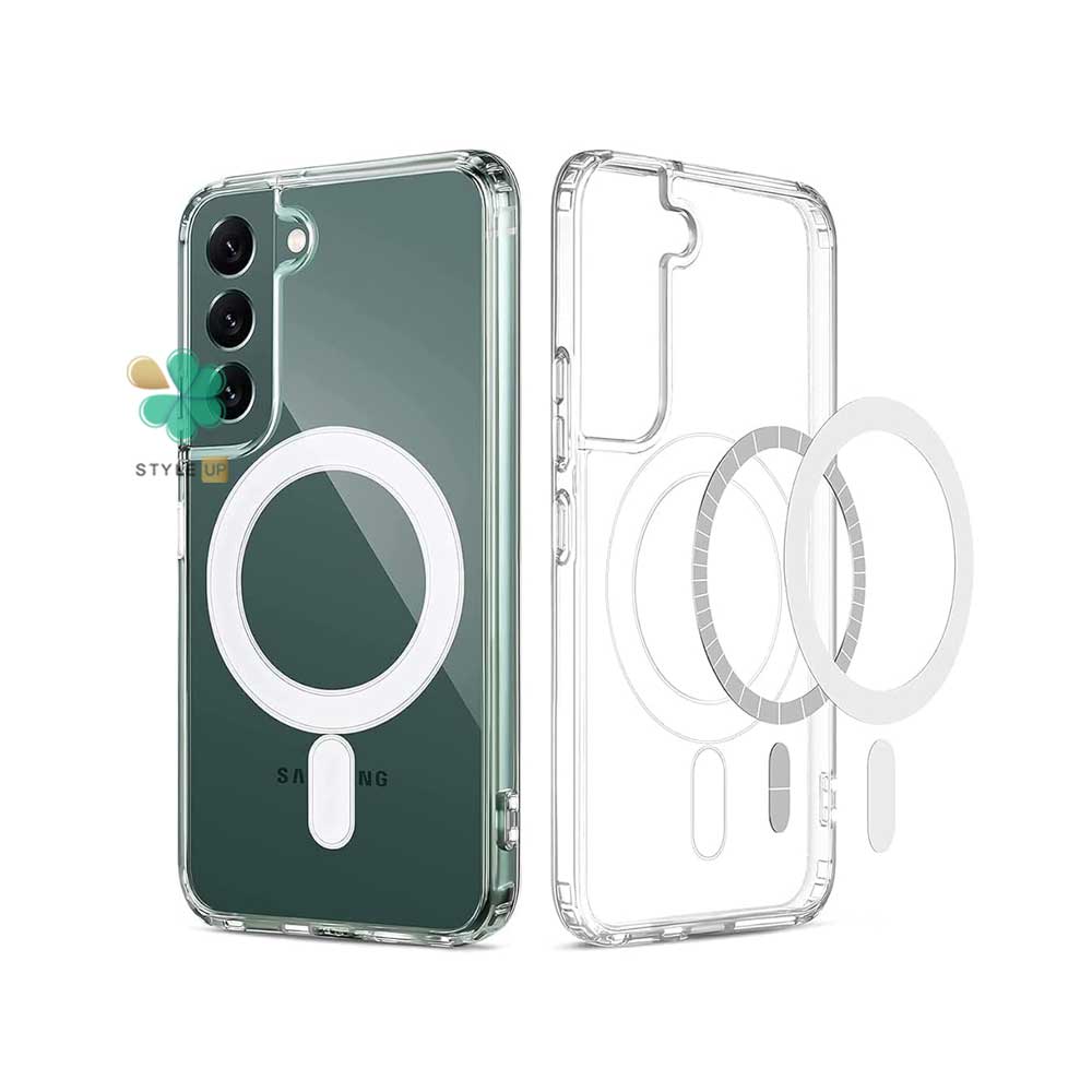 قاب گوشی شفاف مگ سیف دار برای سامسونگ Galaxy S21 FE