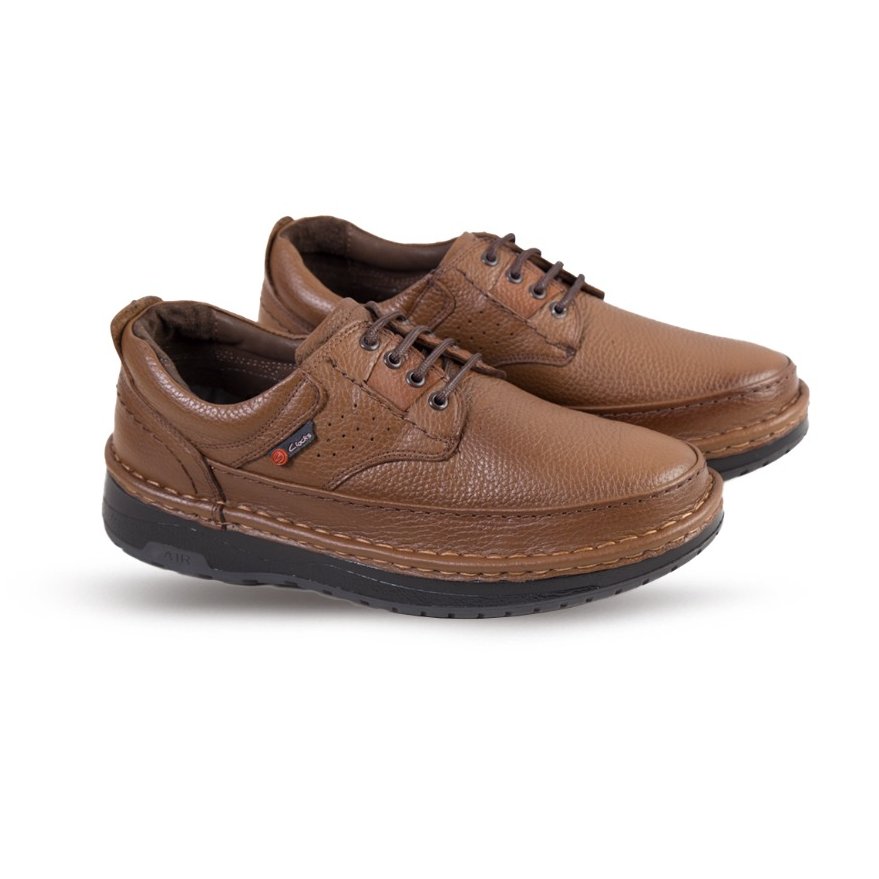 کفش کلارک بدون بند رنگ قهوه ای روشن طبی