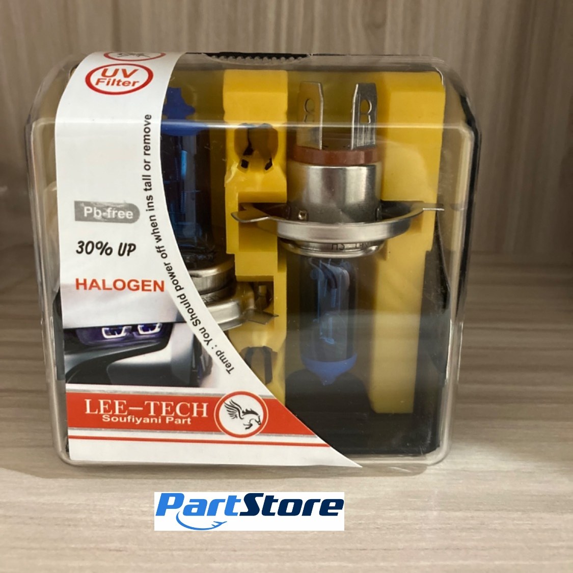 لامپ یخی H4 دو عددی  90-100 وات برند لی تک کره (لامپ یخی اچ 4 لیتک)
