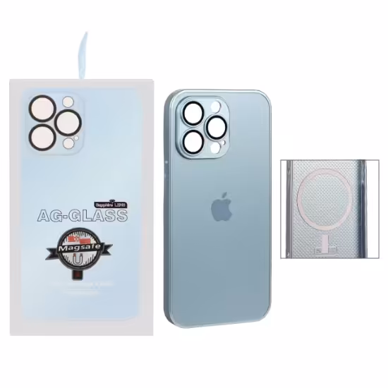 قاب گوشی اورجینال محافظ لنز گلس دور براق Magsafe AG Glass برای iPhone 13 Pro Max