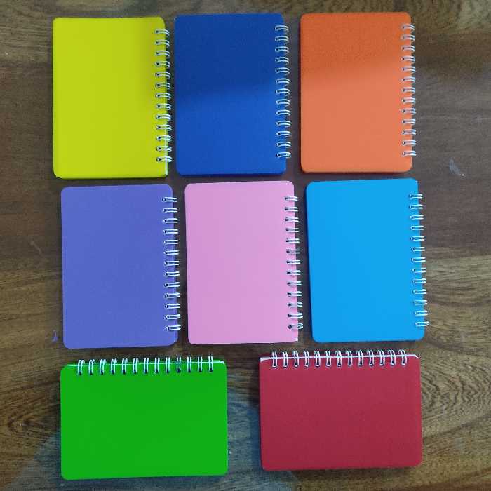 دفترچه فنر بغل 50 برگ نور سایز 8 ونیم در 12ونیم