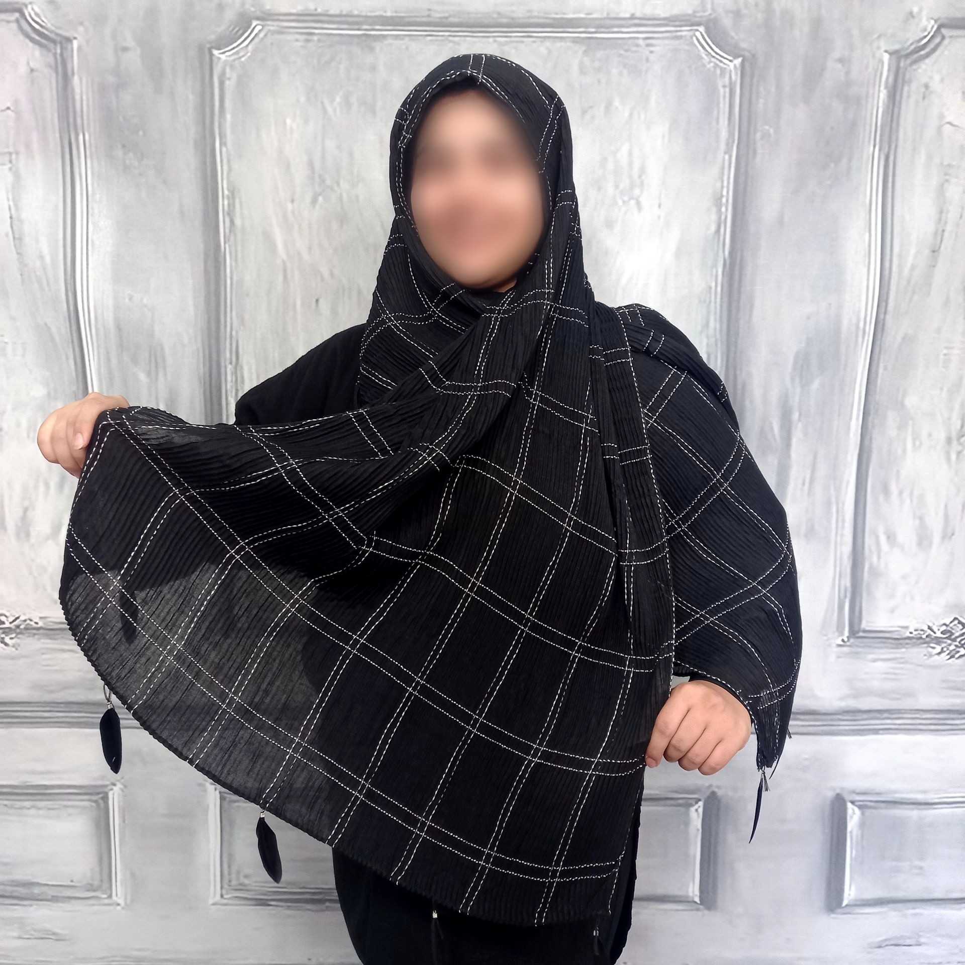 شال پلیسه منگوله پری وارداتی