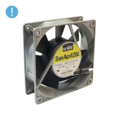 مجموعه 2 عددی فن 48V سایز 12x12 ضخامت 38cm ژاپنی مدل 109L1248H104 مارک Sanyo Denki