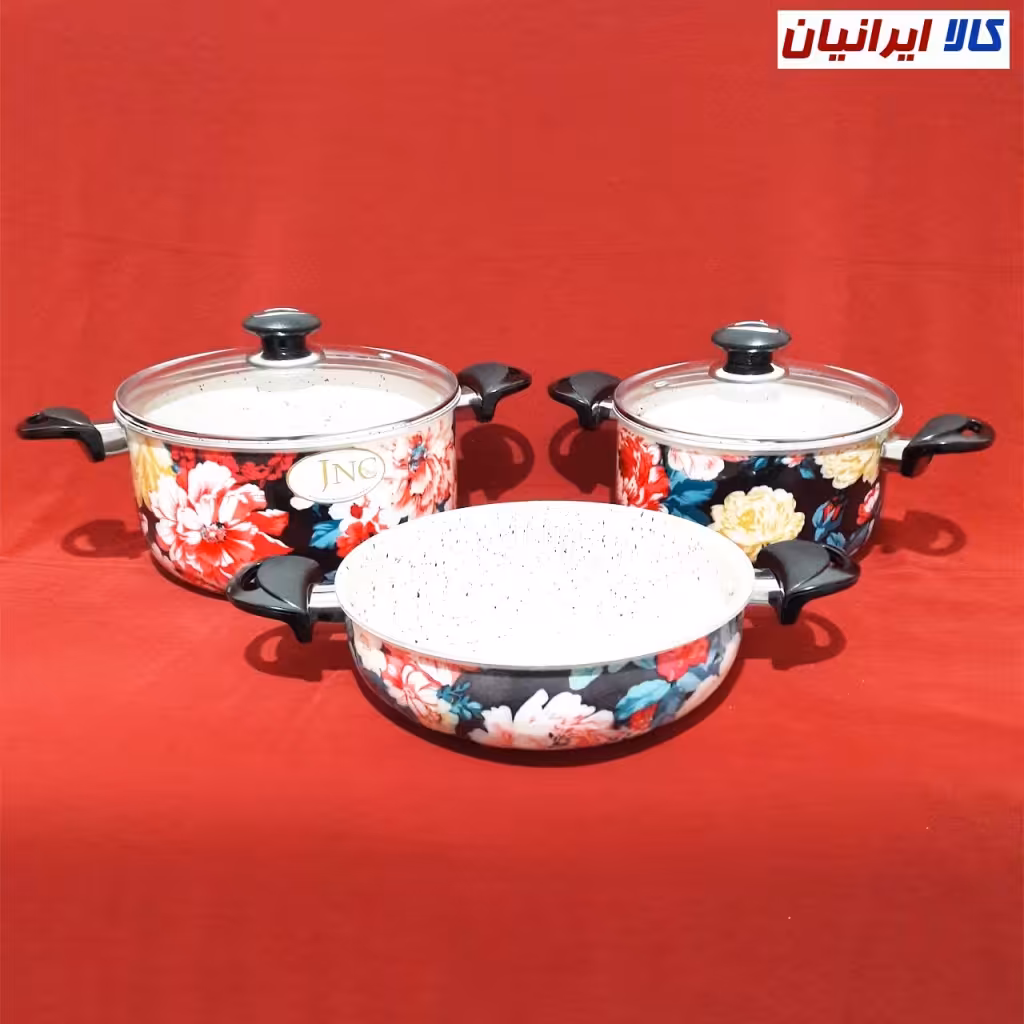 سرویس قابلمه 5 پارچه گرانیتی گرد جنوب کد 2