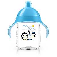 لیوان دسته دار 18  ماه 340 میل آبی avent 75505