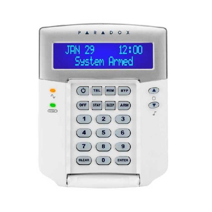 کنترل پنل دزدگیر اماکن پارادوکس سری اسپکترا مدل SP6000 به همراه کی پد