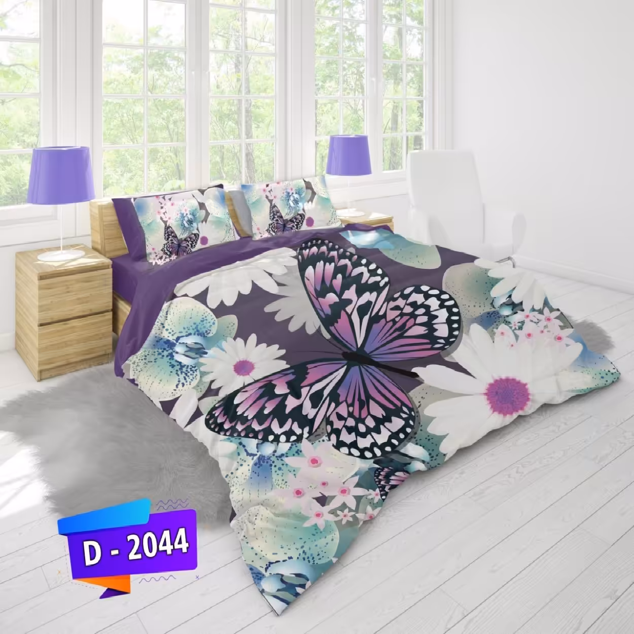 سرویس روتختی لمان کد 2044 دونفره 6 تکه