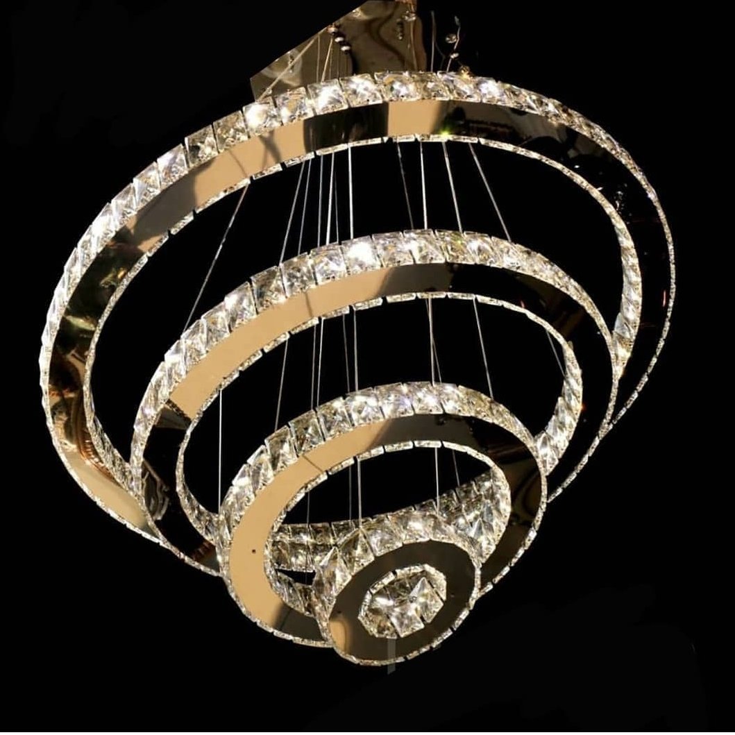 لوستر80،60،40،20آویز رنگ سیلور ارسال با باربری و هزینه ارسال به صورت پس کرایه به عهده مشتری میباشد