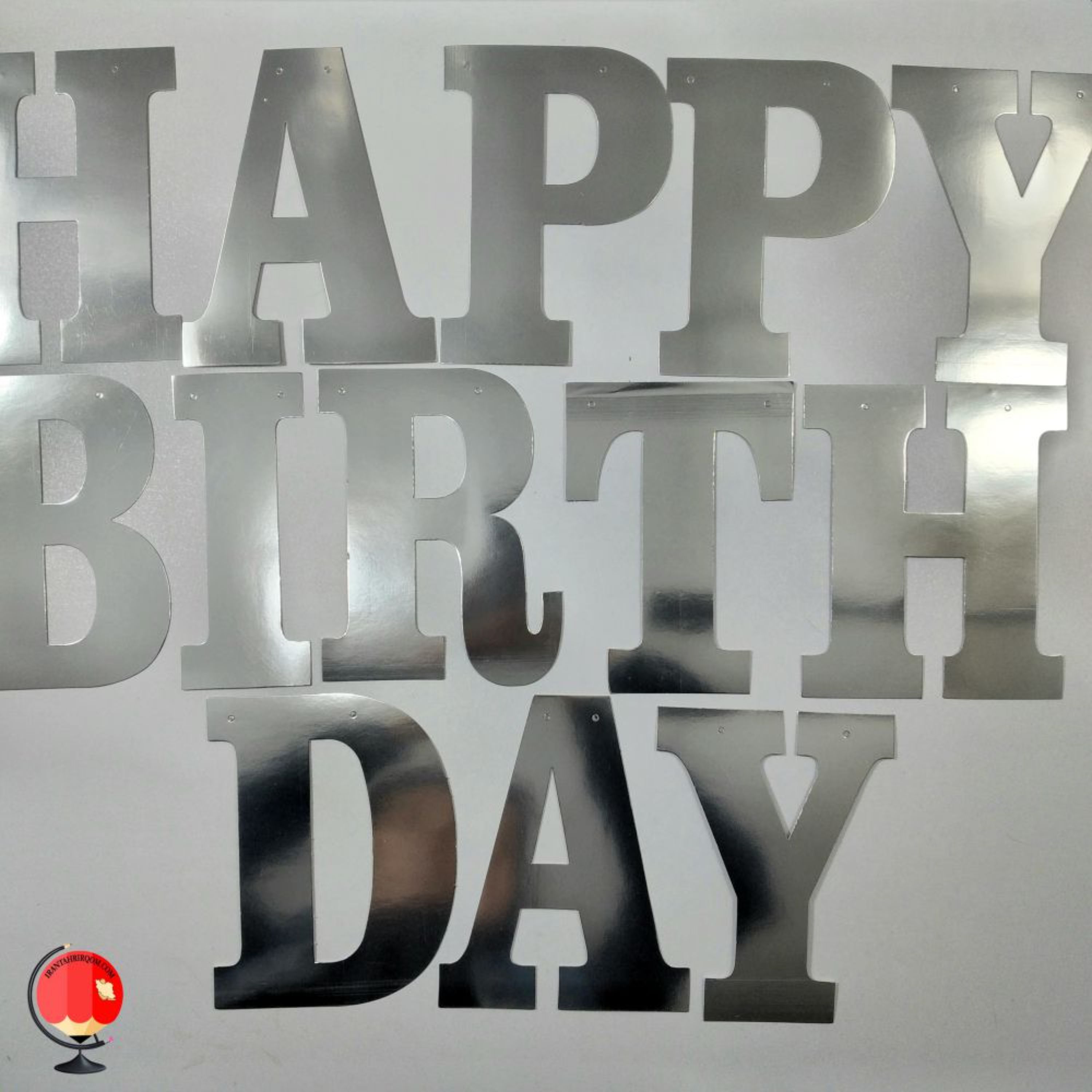 ریسه تولد HAPPY BIRTHDAY نقره ای