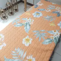 تشک زمینی میهمان پک 2 عددی سراسر گلدوزی و پنبه دوزی  ،  دورو پنبه دوزی زیپ دار قابل شستشو سوپر براش  (ضمانت پرز ورنگ )