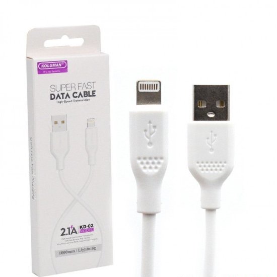 کابل آیفون طول 1 متر کلومن (KOLUMAN) مدل KD-02

