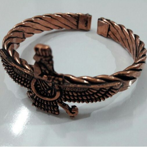 دستبند مسی طرح هخامنش