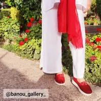 گیوه طبی دستبافت زنانه زیره پی یو طبی و مناسب پیاده روی کاملا دست دوز بدون  استفاده از چسب 