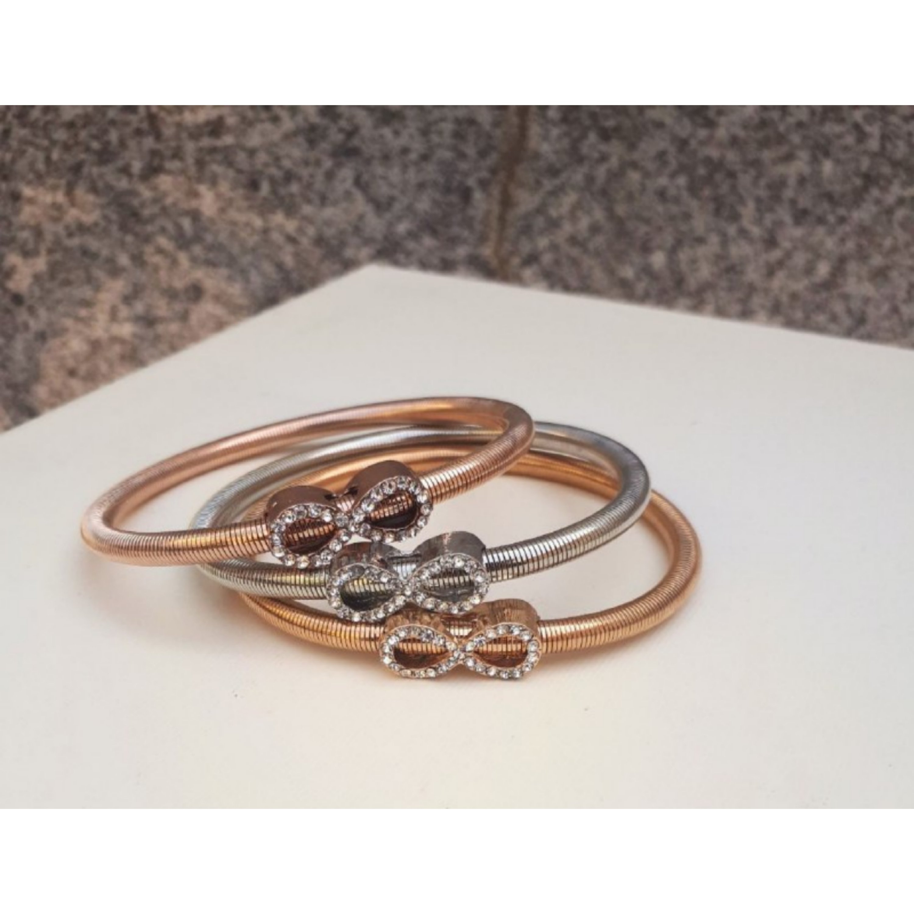 دستبند سه تایی طرح بینهایت