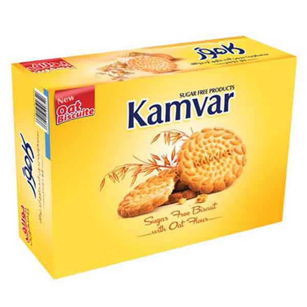 بیسکویت بدون شکر و رژیمی حاوی آرد یولاف (جو دوسر) کامور KAMVAR | فروشگاه اینترنتی تاتا کالا