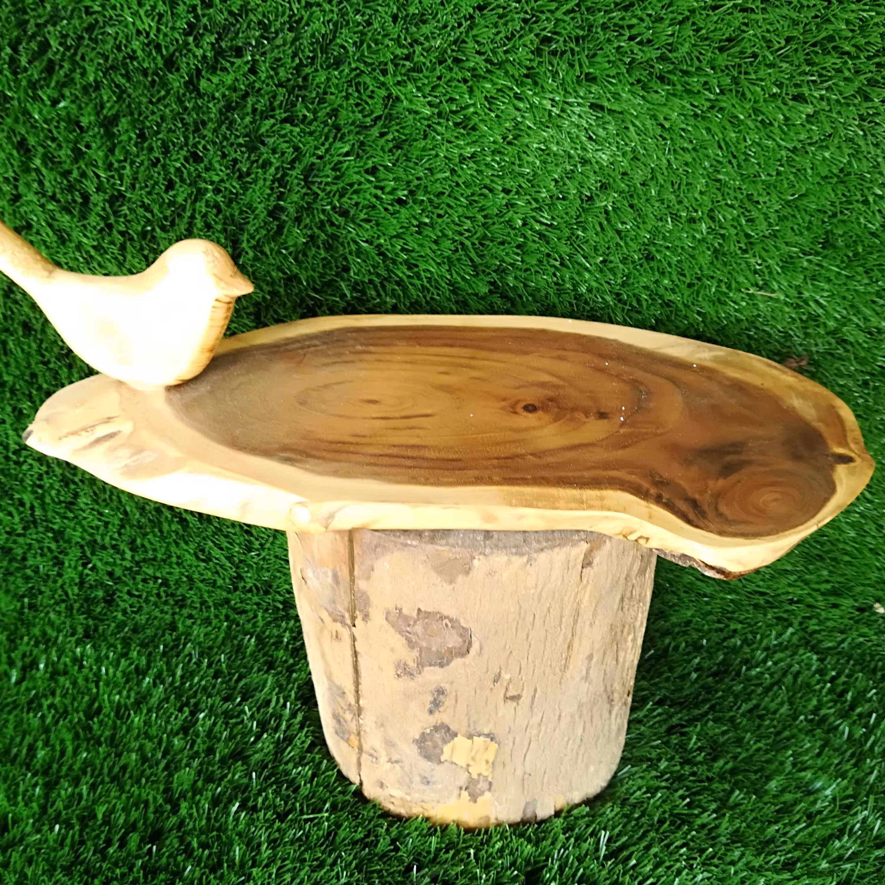 سینی چوبی  پرنده چوب جنگلی