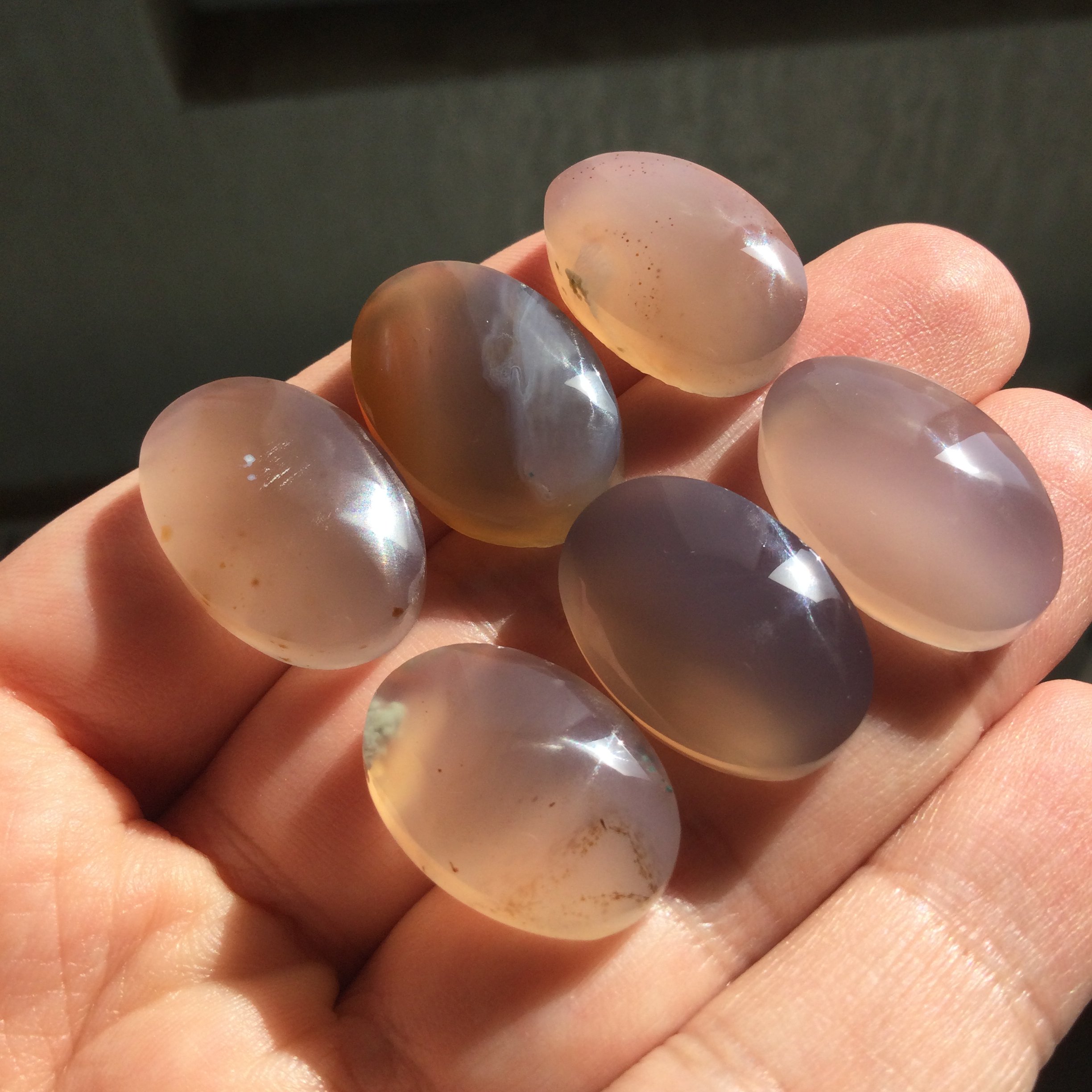 عقیق های خوشرنگ طبیعی (جزع و کبود) 