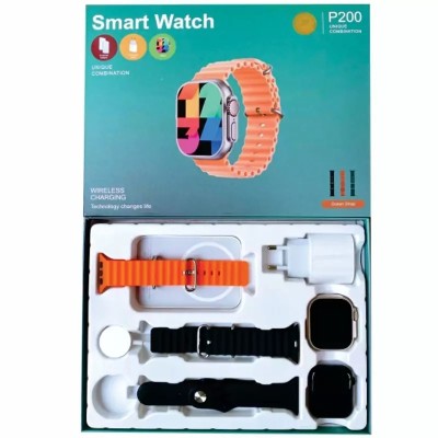 2عدد ساعت هوشمند دو نفره smart watch مدل P200 و شارژر وایرلس