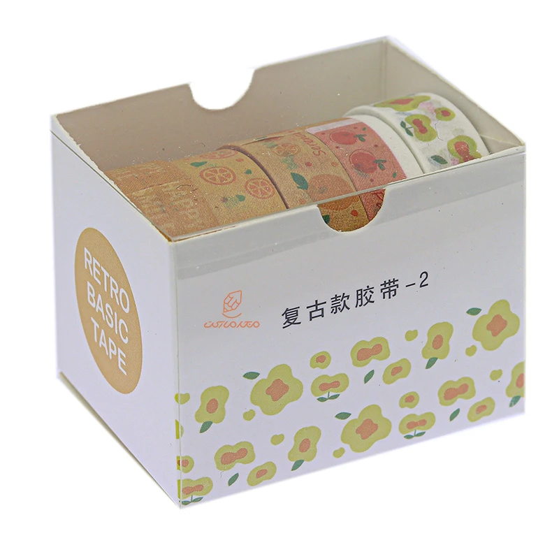 چسب نواری طرحدار HZ-01 طرح انبه و پرتقال واشی