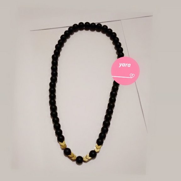 گردنبند اونیکس و حدید 2