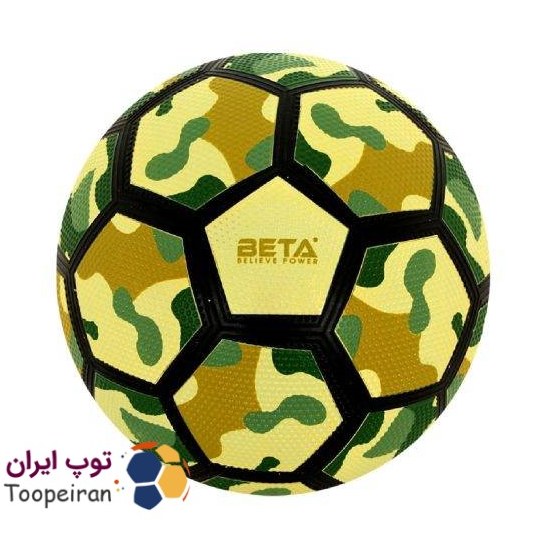 توپ فوتبال لاستیکی طرح ارتشی سایز4 رنگ سبز