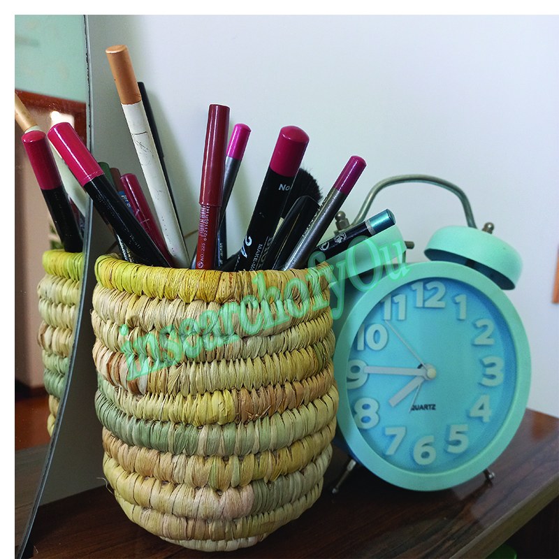 جای لوازم آرایش.گلدان.پرنده .کاملا طبیعی و...