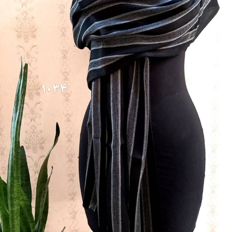 شال نخی لمه دار مجلسی