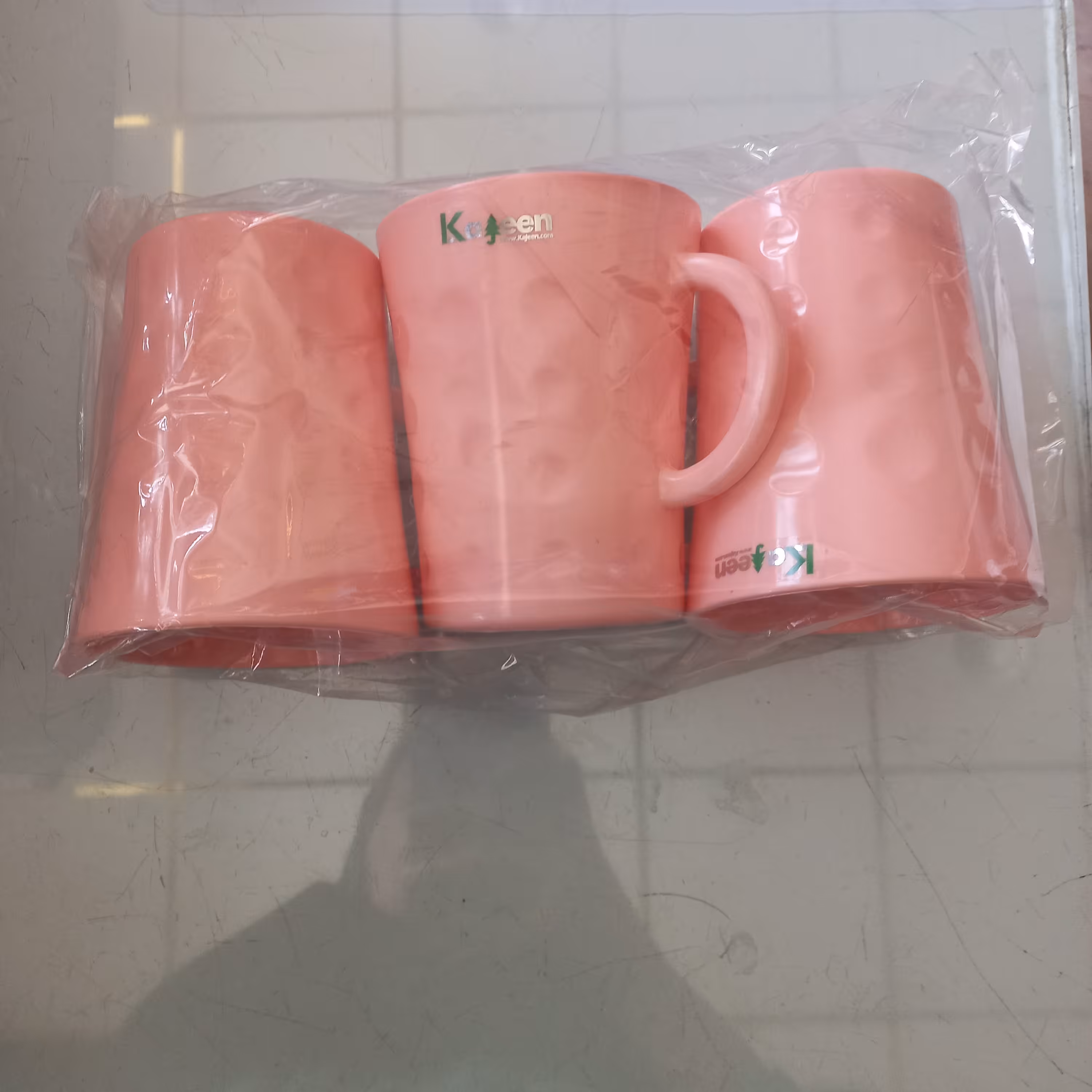 لیوان 3عددی پلاستیکی 