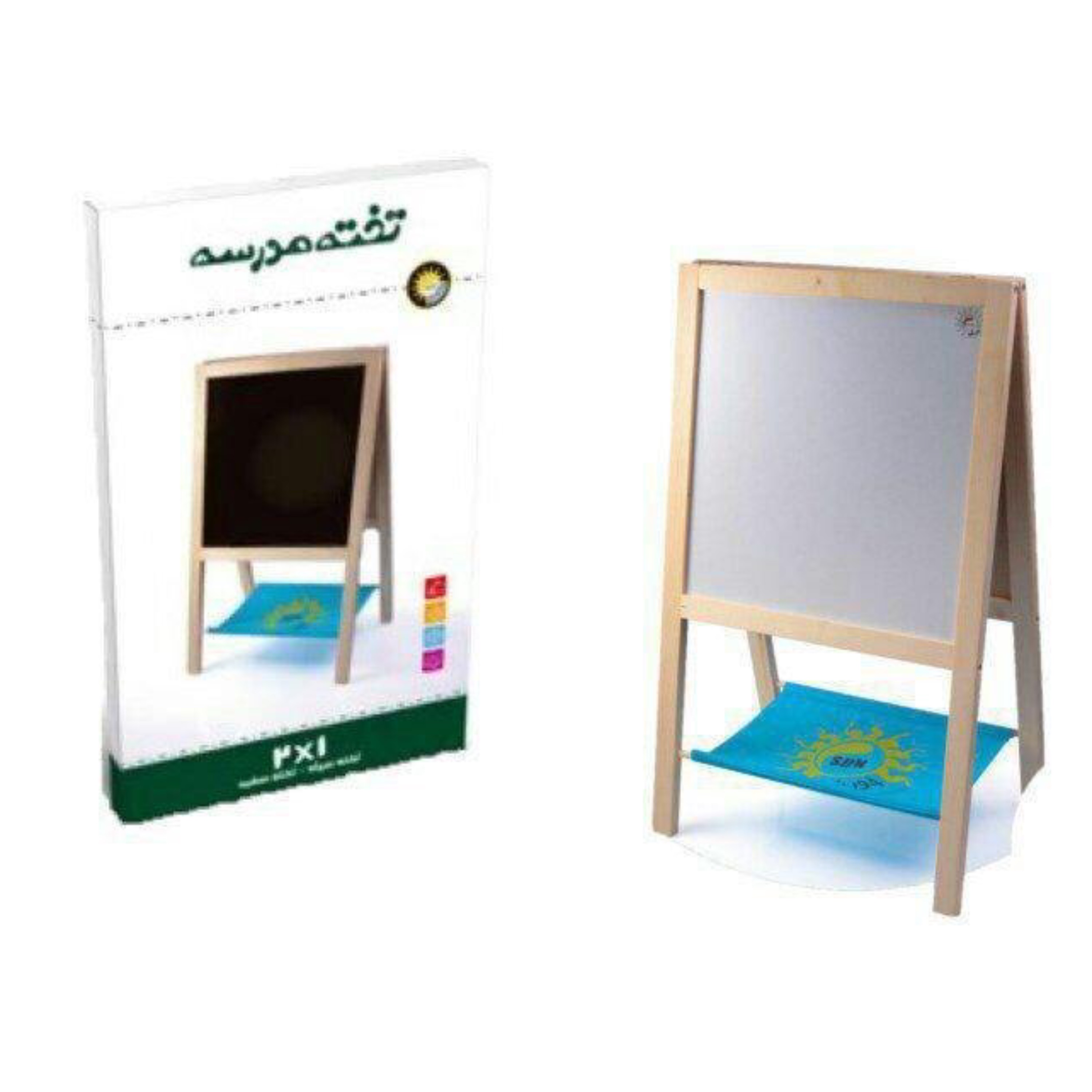 تخته دانش آموز دو در یک سیاه و وایت