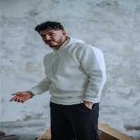سویشرت سفید مردانه گه طرح دار اورجینال OUTFİT MAN