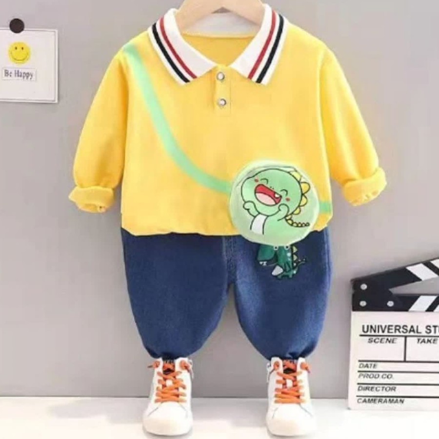 بلوز وشلوار دایناسور پسرانه