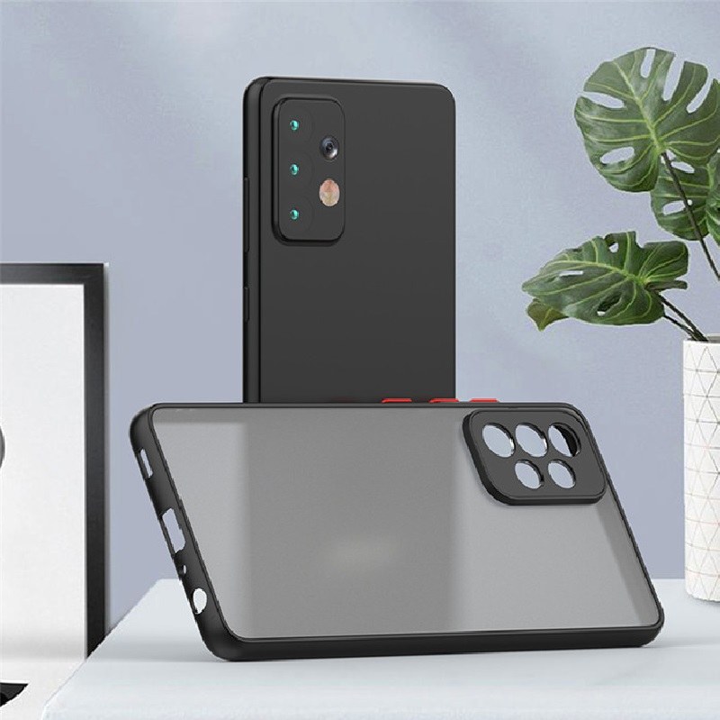 کاور موبایل سامسونگ A52S پشت مات محافظ لنز دار