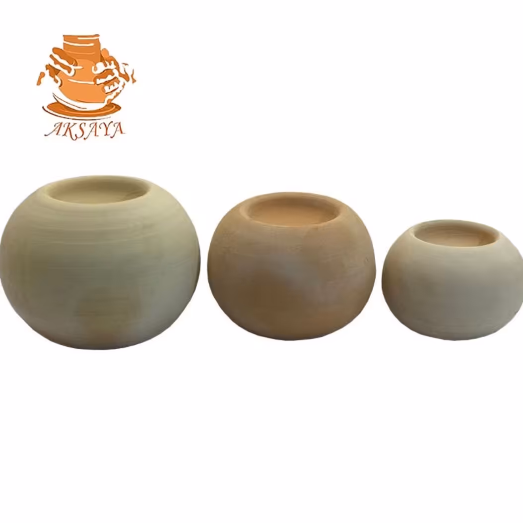جاشمعی سفالی خام مجموعه سه عددی