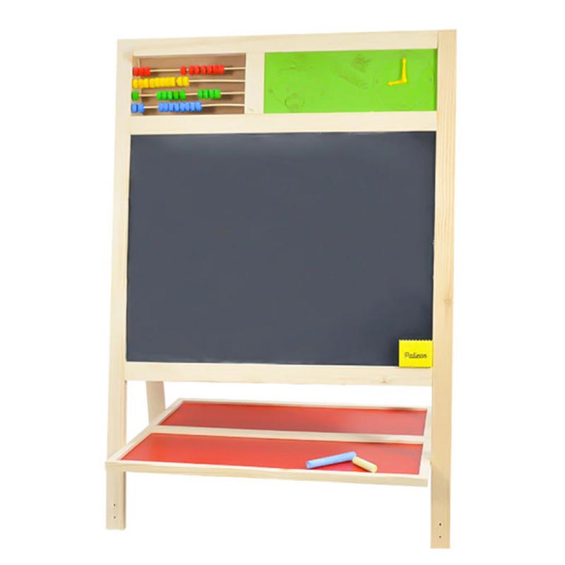 خرید تخته وایت برد و گچی پایه دار دو طرفه بزرگ چوبی
