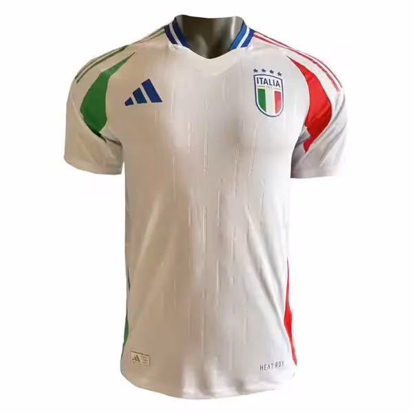 لباس دوم ایتالیا 2024 ورژن پلیری با لوگوی ژله ای و تایلندی