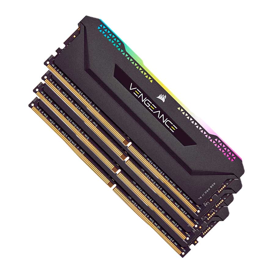 قیمت و خرید رم کورسیر مدل VENGEANCE RGB PRO SL Black 128GB Quad 3200MHz CL16 DDR4 | یاس ارتباط