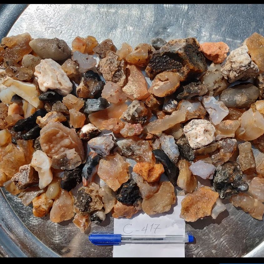 پک راف عقیق رنگی متنوع C417