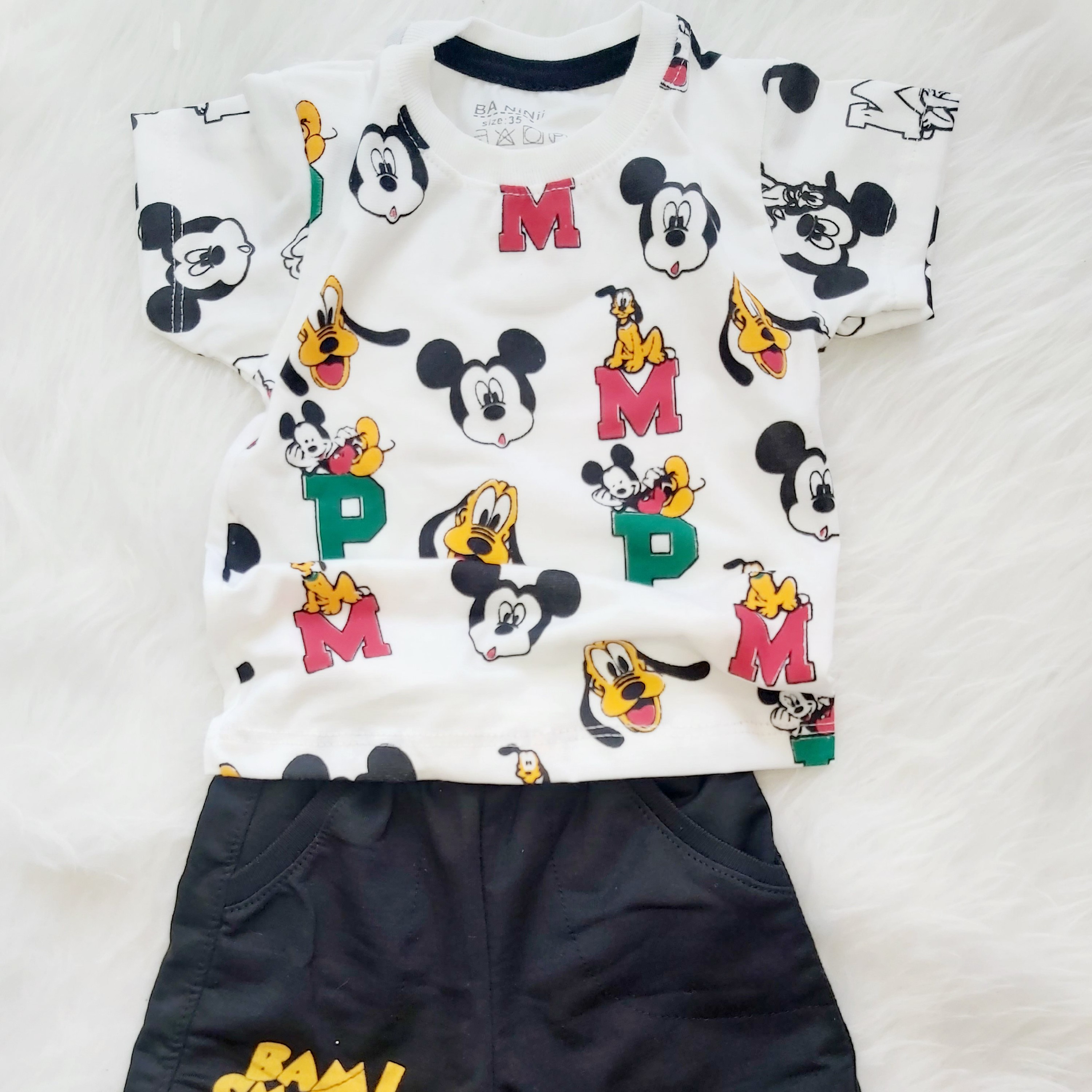 ست بلوز شلوارک پسرانه میکی 