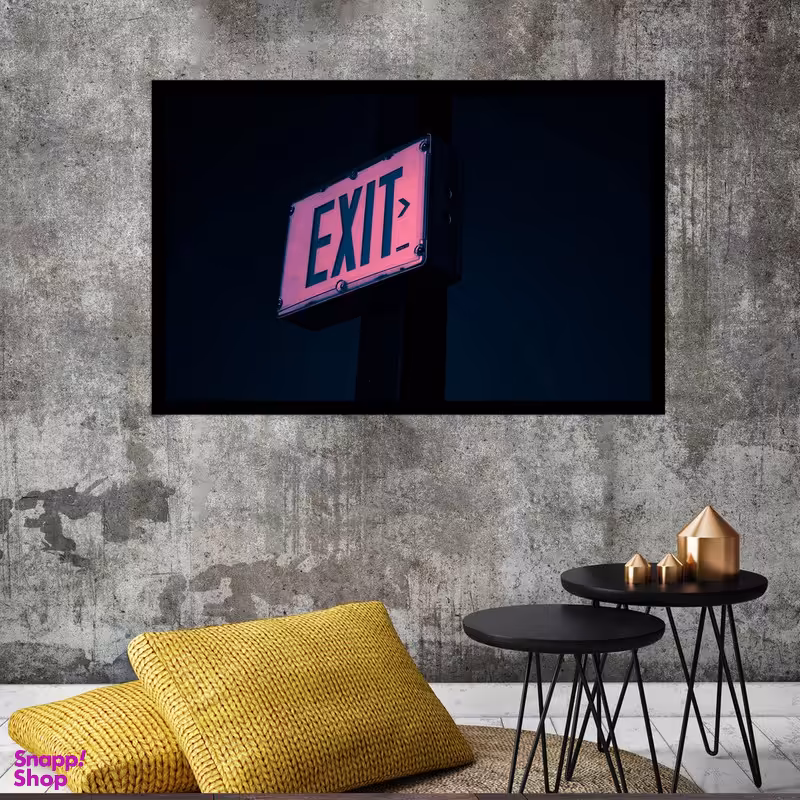 تابلو بکلیت طرح خروج EXIT مدل B-S3883