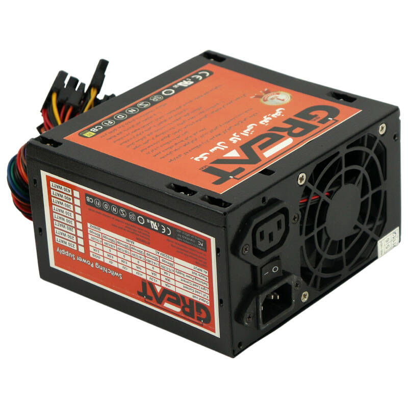 پاور گریت مدل GR230 80mm 230WGreat GR230 80mm White 230W Power Supply