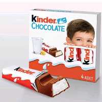 شیر شکلات کیندر kinderمدل (bars) 50گرمی بسته4تایی