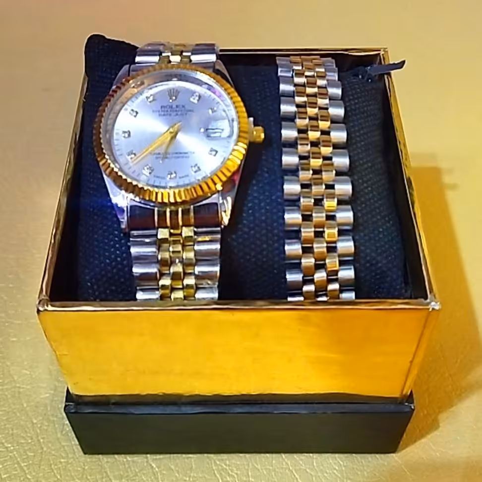 ست دستبند و ساعت رولکس