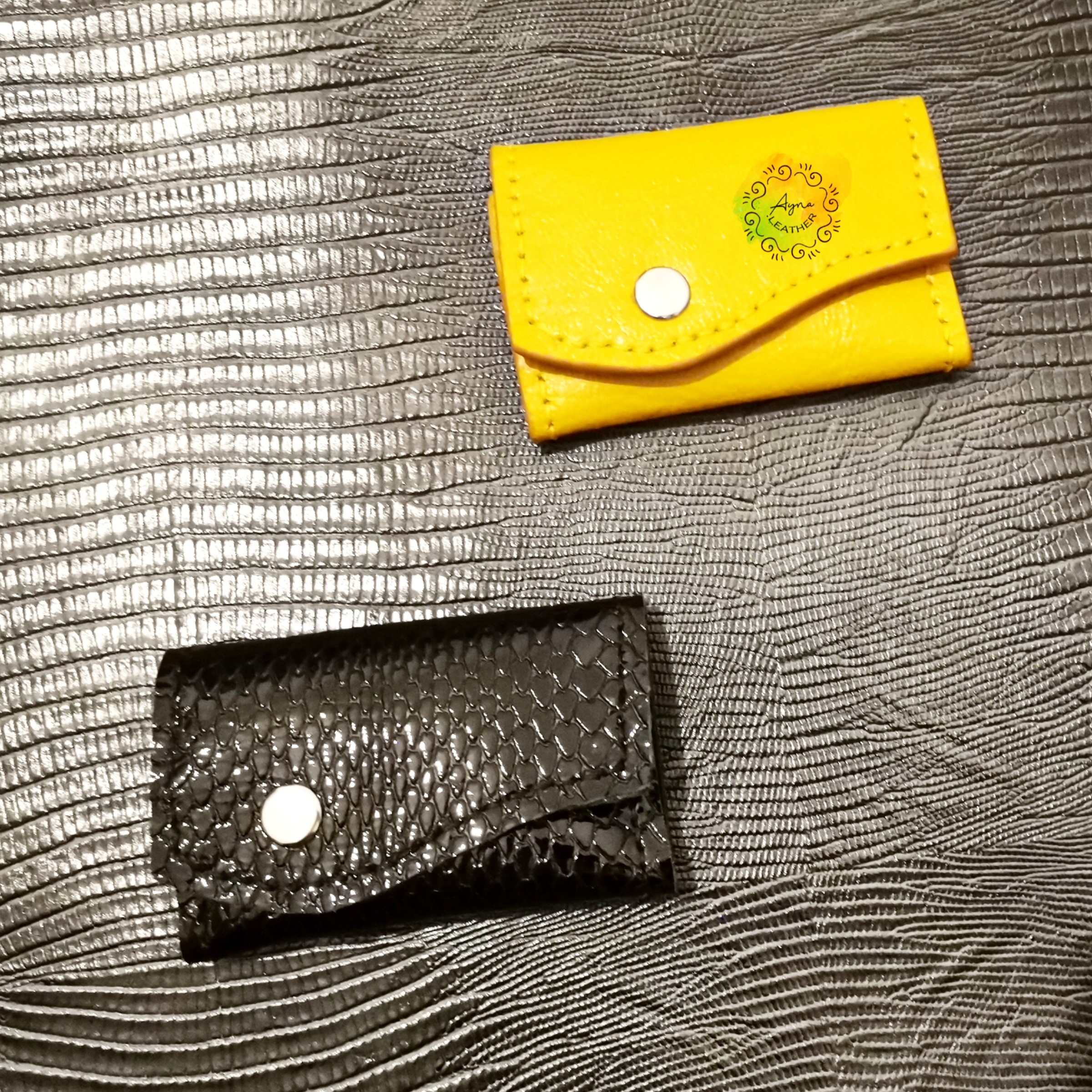  کیف جاکلیدی چرم طبیعی  