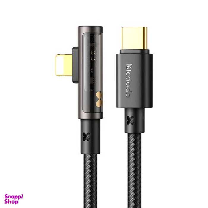 کابل تبدیل USB-C به لایتنینگ مک دودو مدل 90Transparent طول 1.8 متر