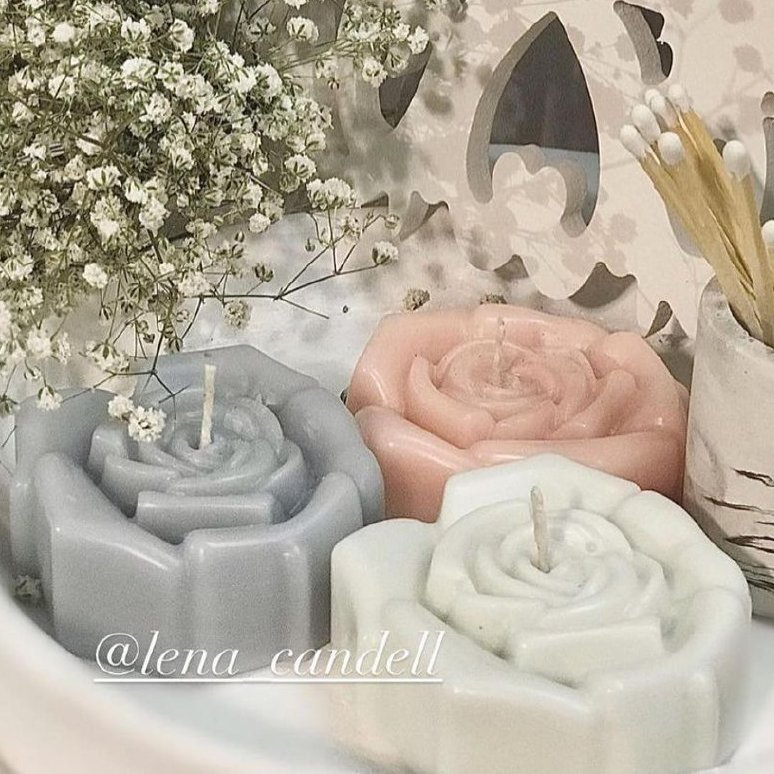 شمع گل رز