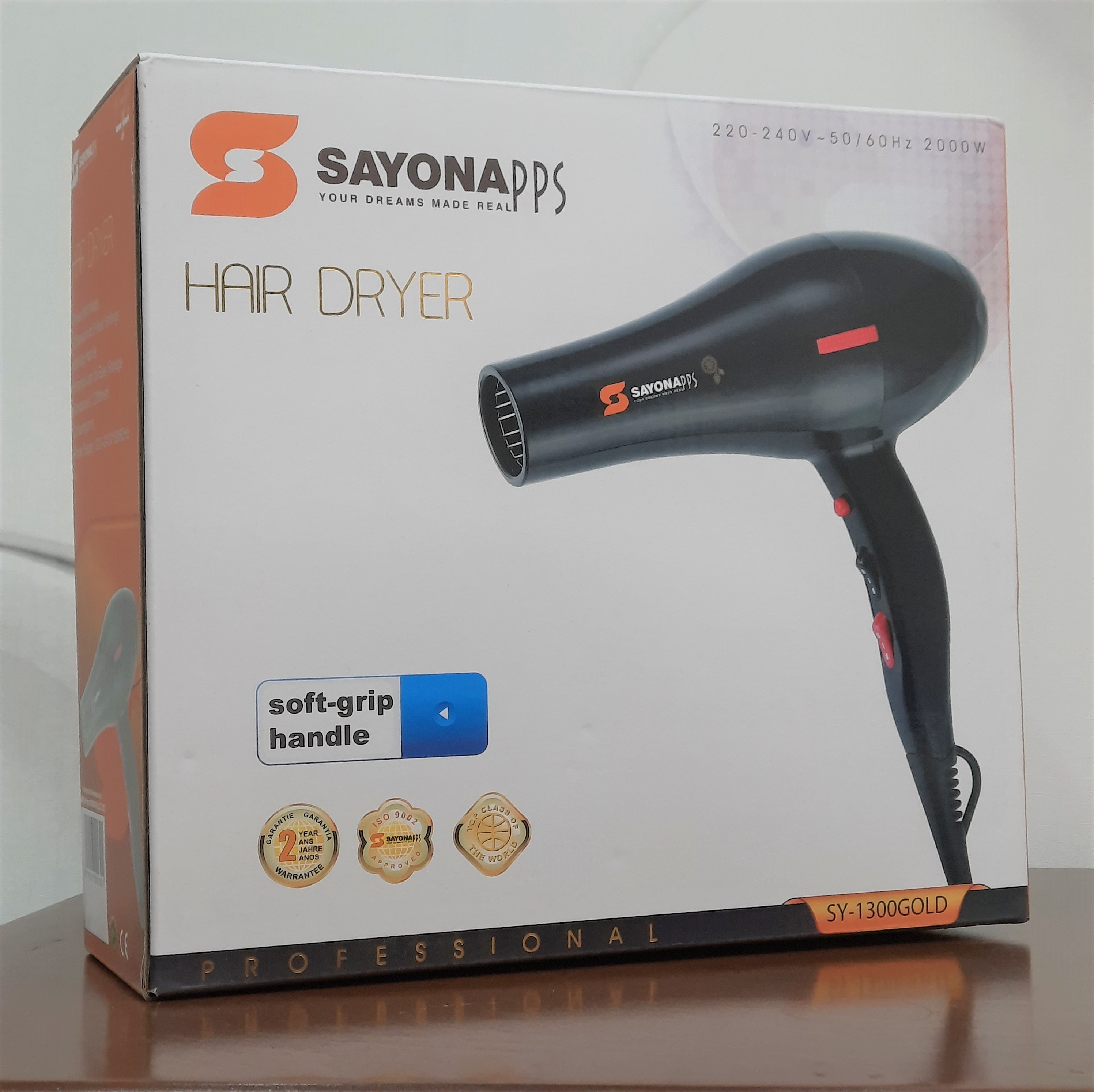 سشوار سایونا مدل SY-1300GOLD (پس کرایه)