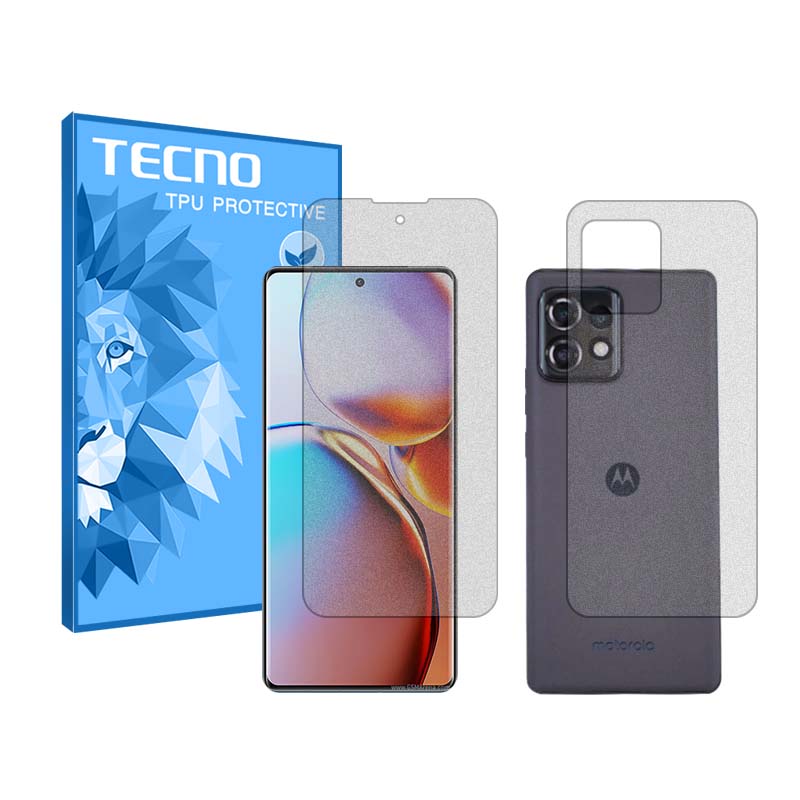گلس صفحه نمایش و پشت گوشی موتورولا Moto X40 مدل مات برند تکنو کد SS